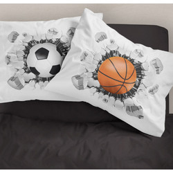 Ζεύγος Μαξιλαροθήκες Sports 2*50x70 "Borea Home"