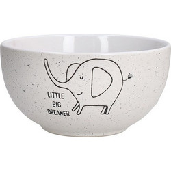 ΜΠΟΛ ΛΕΥΚΟ LITTLE FUNNY Stoneware White 13 Cm 550cc