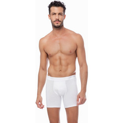 Minerva Ανδρικά Μποξεράκια Σετ 2Pack Λευκά 90-20518