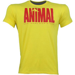 T-SHIRT ANIMAL Κίτρινο Mε Κόκκινο Logo 21122 (H&S)