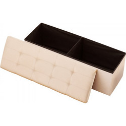 Πτυσσόμενος πάγκος οθωμανικής αποθήκευσης VEVOR, πάγκος στο τέλος του κρεβατιού με πλευρικές τσάντες, πτυσσόμενο ταπετσαρισμένο στήθος αποθήκευσης που υποστηρίζει 660 λίβρες, οθωμανικό κρεβάτι από λιν