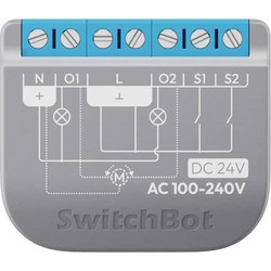 Switchbot Διακόπτης Ρελέ 2pm Εξυπνος Διακόπτης Δύο Καναλιών