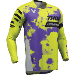 Μπλούζα Παιδική THOR Youth Launchmode Bleach Jersey Μαύρη-Μωβ-Κίτρινη