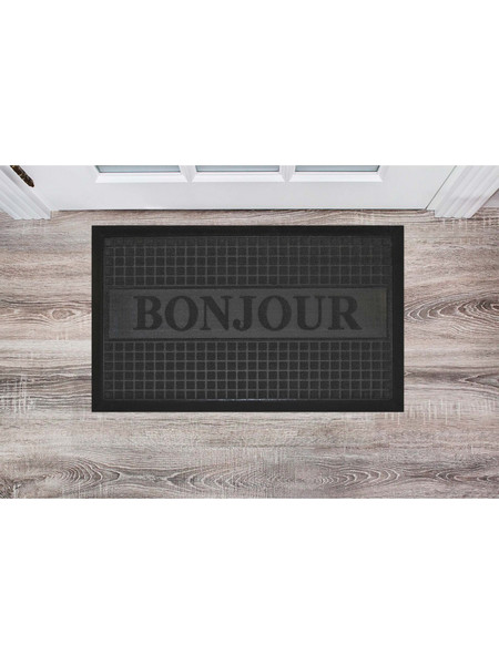 ΧΑΛΑΚΙ ΕΙΣΟΔΟΥ BONJOUR 45x75εκ. BLACK