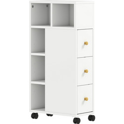 HOMCOM Ντουλάπι Μπάνιου Δαπέδου Ξύλινο 834-891V90WT