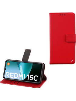 Volte-Tel Allure Magnet Book Stand Clip Θήκη Red (Xiaomi Redmi 15C 5G 6.9in)