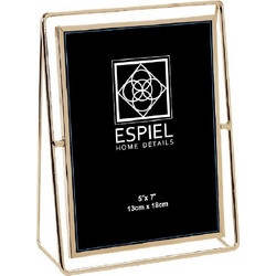 Espiel FAM304 Χρυσή Μεταλλική Κορνίζα 15 επι 20 εκ