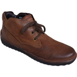Ανδρικά Μποτάκια Canguro E018-301C, Γνήσιο Δέρμα Nubuck , Καφέ ανοιχτό