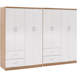 ΝΤΟΥΛΑΠΑ 8ΦΥΛΛΗ FB921237.02 ΜΕΛΑΜΙΝΗ SONAMA & ΛΕΥΚΟ 241x42,5Χ180,5Υεκ