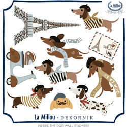 Αυτοκόλλητα Τοίχου Pierre the Dog La Millou