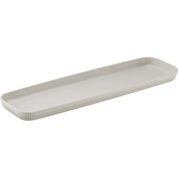 Δίσκος Μελαμίνης GN2 4 53x16xΥ3cm κρεμ σειρά Norway με κάθετες ρίγες Leone c534765