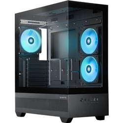 Chieftec VISTA Gaming Midi Tower Κουτί Υπολογιστή με Πλαϊνό Παράθυρο και ARGB Φωτισμό Μαύρο GT-01B-OP
