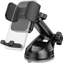 Proove - Car Holder Crystal Clamp Plus - Dashboard, Mechanical Clamp, Suction Cup, Stylish, Universal - Black - (CHCSP0000001)