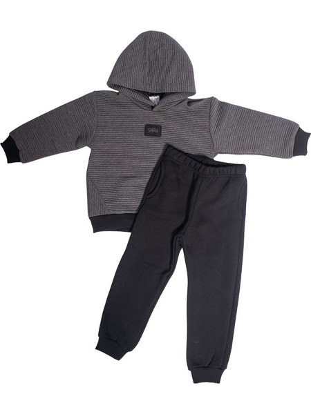 Serafino Παιδικό Σετ Φόρμας Γκρι FW25-6235