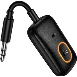 HOCO E151 Graceful Bluetooth Audio Transmitter & Receiver V5.4 με AUX 3.5mm, SD και Μικρόφωνο - Μαύρο