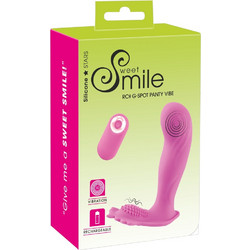 You2Toys Sweet Smile G-Spot Panty Vibe Δονητής G-Spot για Ζευγάρια με Τηλεχειριστήριο 11.7cm Ροζ