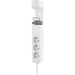 Neomounts VOLT Desk Clamp socket with Quick-charge USB Ports, 3x type-F 230V, 1x USB-A 18W, 2x USB-C 20W (DS22-840BL6) (NEODS22-840BL6)