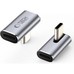 Tech-Protect UltraBoost AA03 Κάθετος Αντάπτορας USB-C σε USB-C, USB4 40Gbps 100W, Γκρι