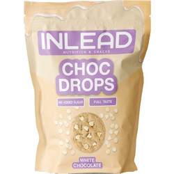 Keto Σταγόνες Λευκής Σοκολάτας χωρίς Zάχαρη Inlead 150g - INLEAD