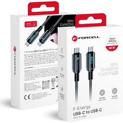 Forcell F-Energy C274 USB-C to USB-C 60W 1.2m Black QC4.0