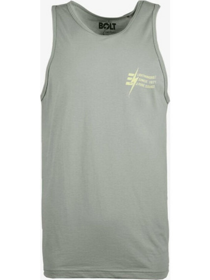 LIGHTNING BOLT Men True Wave Tank Top - SEAGRASS - 23SMASIN002-G15