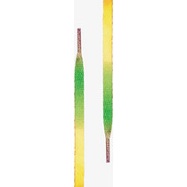 URBAN CLASSICS Men White Flat Tubelaces 120cm - RAINBOW - 10153P-RAIN