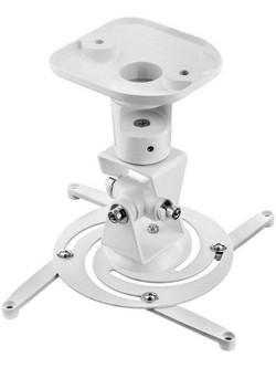 Techly Universal Ceiling Bracket for Projector, White ICA-PM 100WH