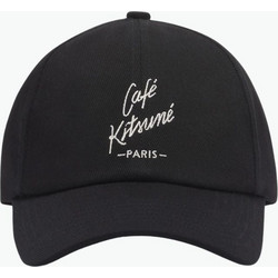 Maison Kitsune Cafe Kitsune Καπέλο Jockey Υφασμάτινο Μαύρο