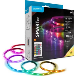 Modee Smart Ταινία LED 12W IP20 2700K & RGB 700lm με Τηλεχειριστήριο 5m