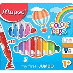 Maped Color'Peps Maxi Μαρκαδόροι Ζωγραφικής Σετ 12 Χρώματα