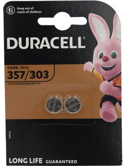 Duracell 303/357 Silver Oxide 2τμχ