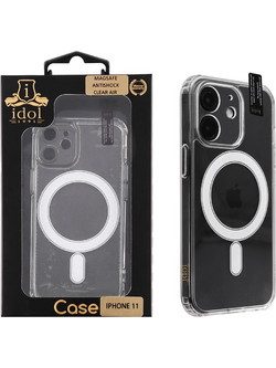 IDOL 1991 ΘΗΚΗ IPHONE 11 6.1" MAGSAFE ANTISHOCK CLEAR AIR BACK COVER TPU FULL CAMERA PROTECTION ΔΙΑΦΑΝΗ