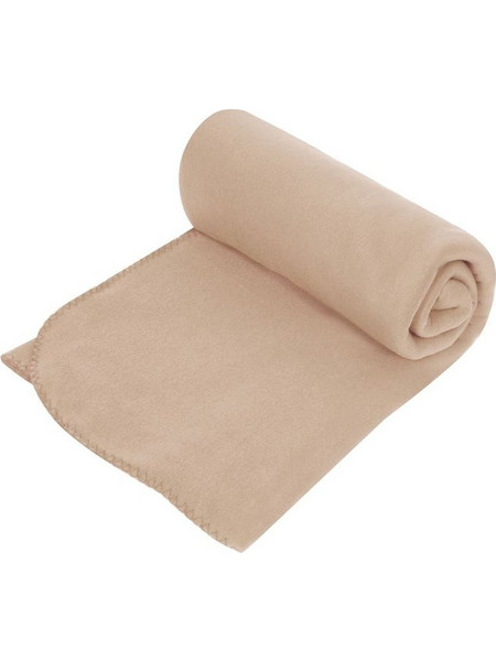 Κουβέρτα Fleece Διπλή Μπεζ 240x220cm