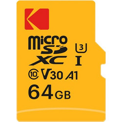 Kodak Ultra Performance microSDXC 64GB Class 10 U3 V30 A1 UHS-I + Adapter