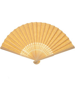 Βεντάλια Γυναίκεια ξύλινη Με Σχέδιο 21cm 98735-4 Μπεζ