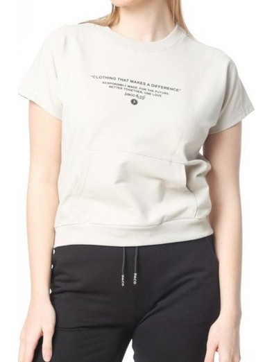 Paco & Co Wmn's T-Shirt 2332077 Ecru