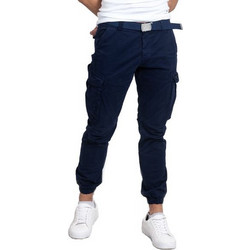 Victory Dartford Ανδρικό Παντελόνι Cargo Joggers Ελαστικό Κανονική Εφαρμογή Navy Μπλε