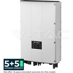 Ηλιακός μετατροπέας 5 kW On Grid με οθόνη LCD & διακόπτη DC Τριφασικό 5YRS Εγγύηση IP66