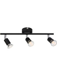 Φωτιστικό Σποτ Aca MC634BK3 TRINITY Μαύρο Ματ (Black Mat)