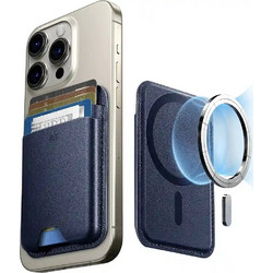 ESR Premium Leather Wallet Boost MagSafe Θήκη Καρτών Dark Blue