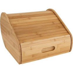 Ψωμιέρα 5five με καπάκι και διαστάσεις 30.4x33x21.6cm - Απόχρωση ξύλου
