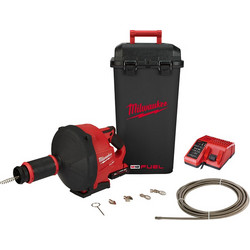 Milwaukee M18 FUEL(TM) FDCPF10-201C Καθαριστής Αποχέτευσης 10mm & 2 Μπαταρίες 2Ah & Φορτιστής & Βαλίτσα Μεταφοράς (4933459685)