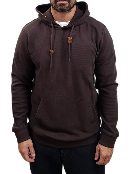 Indicode - 55-759 - In Salupe Hoodie - 198 Seal Brown -πλεκτο - brown