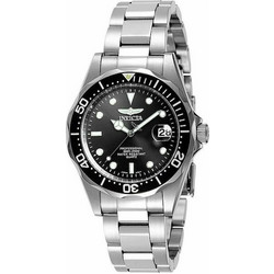Invicta Pro Diver Ανδρικό Ρολόι με Ασημί Μεταλλικό Μπρασελέ 8932