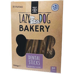 MBF Gourmet Lazy Dog Bakery Dental Sticks Μπανάνα 30τμχ 600gr