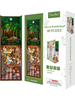 Tonecheer Alice in Wonderland 3D Book Nook DIY 184 Κομμάτια 24.5cm TQ128