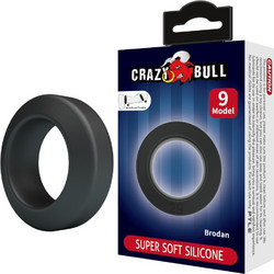 Crazy Bull Brodan Super Soft Silicone Ring D-243833 Ελαστικό Δαχτυλίδι Πέους Σιλικόνης Μαύρο