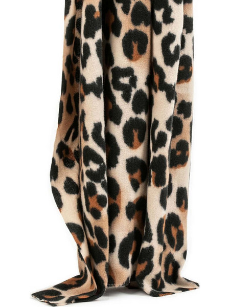 MORGAN Καφέ εσάρπα animal print 202-5Mitou