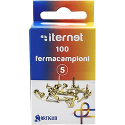 ARTIGLIO ΔΙΠΛΟΚΑΡΦΑ ΜΕΤΑΛΛΙΚΑ BLISTER 100 ΤΕΜΑΧΙΑ No5 25mm ΧΡΥΣΟ