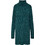 Funky Buddha Mini Καθημερινό Φόρεμα Πλεκτό Κυπαρισσί FBL012-100-13